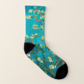 Vincent Van Gogh Blossoming Almond Tree Floral Art Socken (Links - Innen)