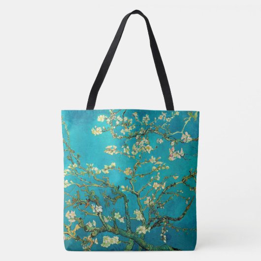 Vincent Van Gogh Blossoming Almond Tree Floral Art Tasche (Vorderseite)