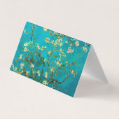 Vincent Van Gogh Blossoming Almond Tree Floral Art Visitenkarten (Rückseite)