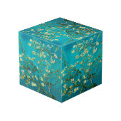Vincent Van Gogh Blossoming Almond Tree Floral Art Würfel (Rückseite Schrägansicht)