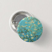 Vincent van Gogh Blossomong Almond Tree Button (Vorne & Hinten)