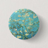 Vincent van Gogh Blossomong Almond Tree Button (Vorderseite)