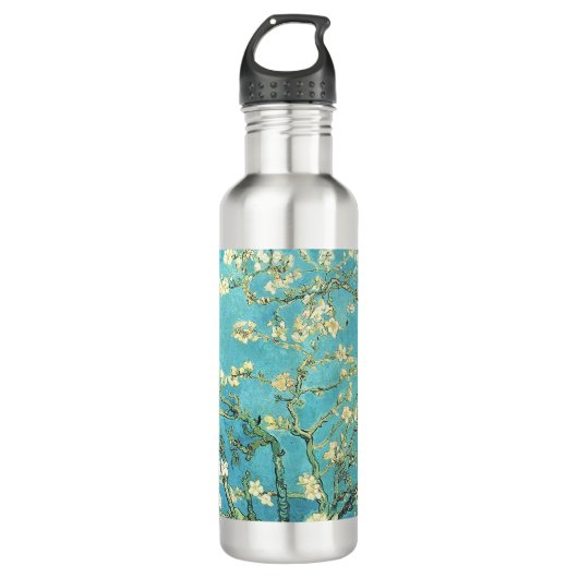 Vincent van Gogh Blossomong Almond Tree Edelstahlflasche (Vorderseite)