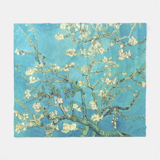 Vincent van Gogh Blossomong Almond Tree Fleecedecke (Vorderseite (Horizontal))