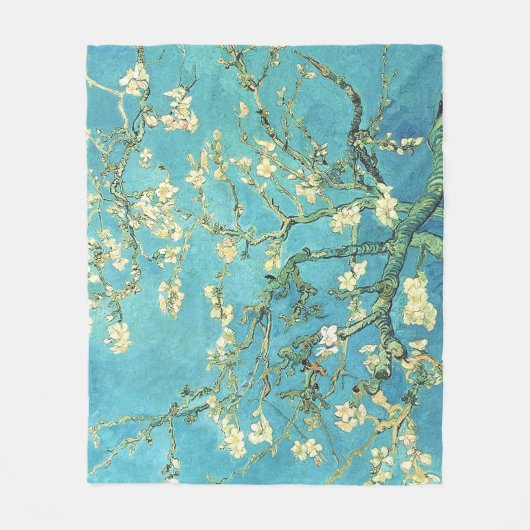 Vincent van Gogh Blossomong Almond Tree Fleecedecke (Vorderseite)