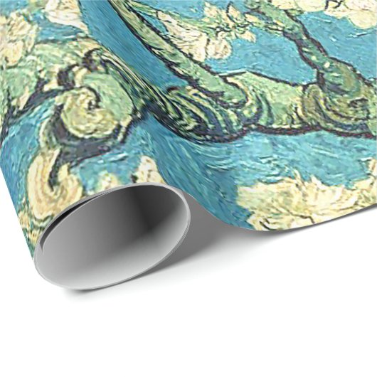 Vincent van Gogh Blossomong Almond Tree Geschenkpapier (Rolleneckpunkt)