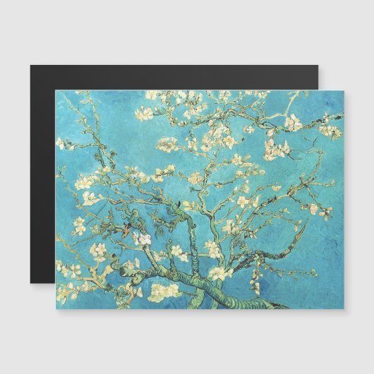 Vincent van Gogh Blossomong Almond Tree Magnetkarte (Vorne/Hinten)