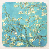 Vincent van Gogh Blossomong Almond Tree Rechteckiger Pappuntersetzer (Vorderseite)