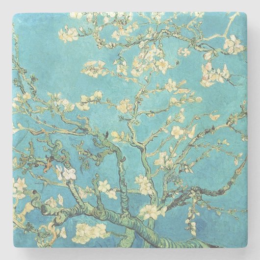 Vincent van Gogh Blossomong Almond Tree Steinuntersetzer (Vorderseite)
