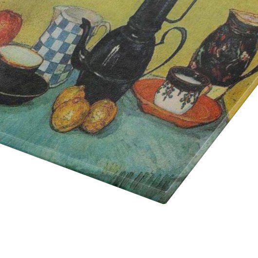 Vincent van Gogh Blue Enamel Kaffee Schneidebrett (Ecke)