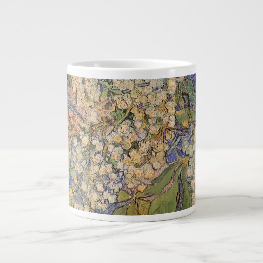 Vincent van Gogh - blühende Kastanienzweige Jumbo-Tasse (Vorderseite)