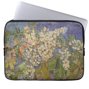 Vincent van Gogh - blühende Kastanienzweige Laptopschutzhülle