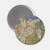 Vincent van Gogh - blühende Kastanienzweige Magnet (Vorderseite/Rückseite)