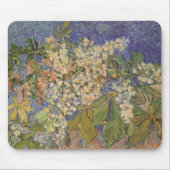Vincent van Gogh - blühende Kastanienzweige Mousepad (Vorne)