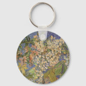 Vincent van Gogh - blühende Kastanienzweige Schlüsselanhänger (Rückseite)