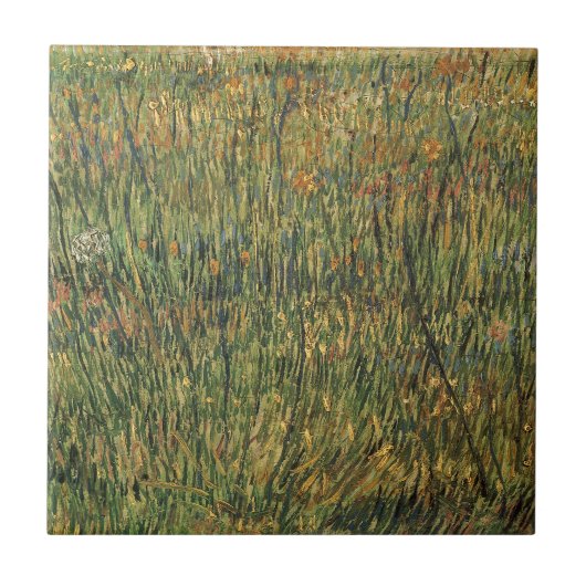 Vincent van Gogh - Blühende Weide Fliese (Vorderseite)
