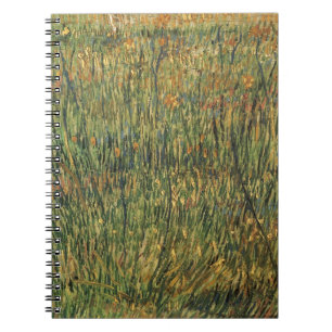 Vincent van Gogh - Blühende Weide Notizblock