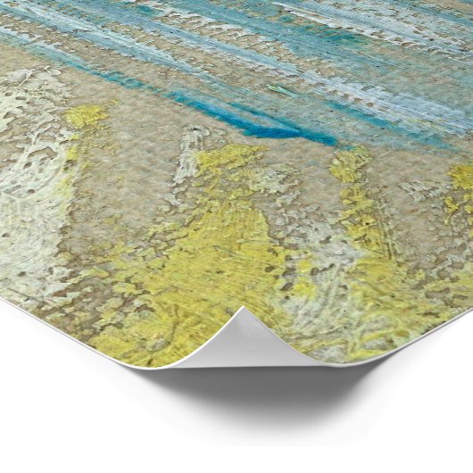 Vincent Van Gogh - blühende Zweigniederlassung aus Poster (Ecke)