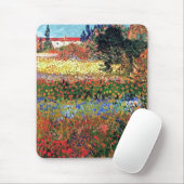 Vincent Van Gogh - Blühender Garten Fine Art Mousepad (Mit Mouse)