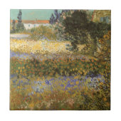 Vincent van Gogh - Blühender Garten Fliese (Vorderseite)
