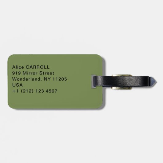 Vincent van Gogh - Blühender Garten Gepäckanhänger (Rückseite horizontal)