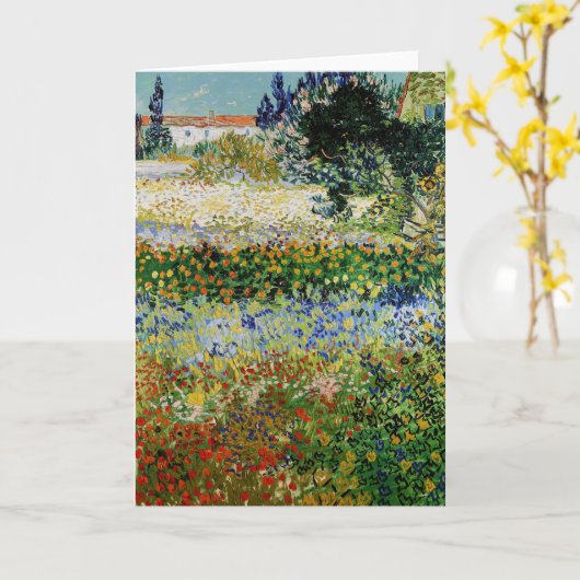 Vincent van Gogh - Blühender Garten Karte (Gelbe Blume)