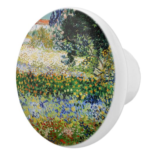 Vincent van Gogh - Blühender Garten Keramikknauf (Rechts)