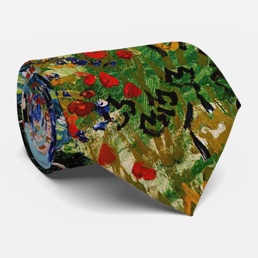 Vincent van Gogh - Blühender Garten Krawatte (Gerollt)