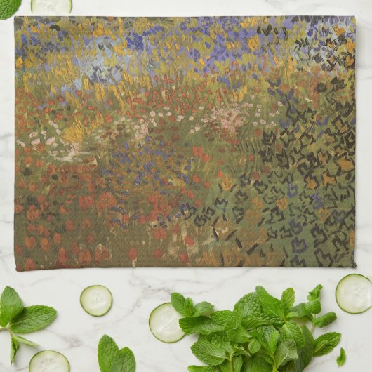 Vincent van Gogh - Blühender Garten Küchentuch (Gefaltet)