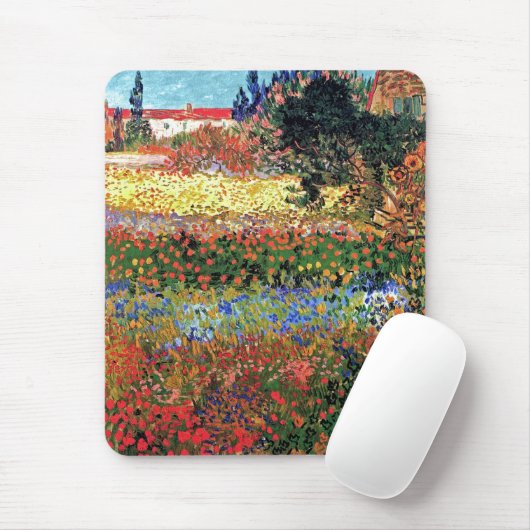 Vincent Van Gogh - Blühender Garten Kunst Mousepad (Mit Mouse)