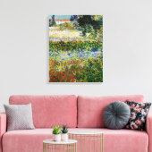 Vincent van Gogh - Blühender Garten Leinwanddruck (Insitu (Wohnzimmer))