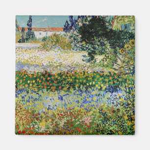 Vincent van Gogh - Blühender Garten Magnet