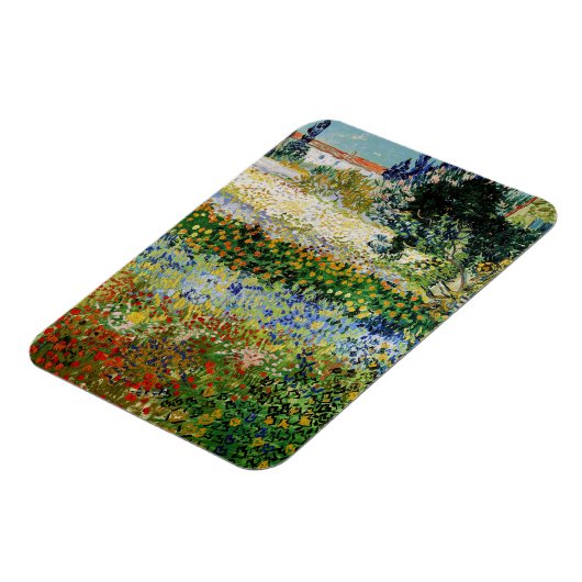 Vincent van Gogh - Blühender Garten Magnet (Linke Seite)