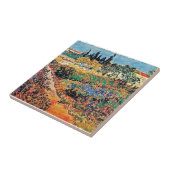 Vincent Van Gogh - blühender Garten mit Pfad Fliese (Seite)