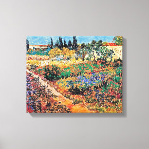Vincent Van Gogh - Blühender Garten mit Weg Leinwanddruck