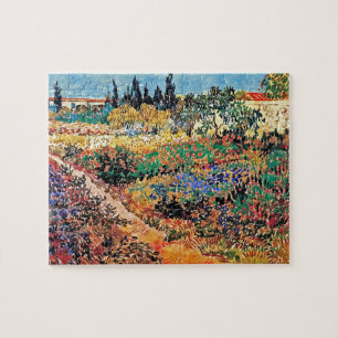 Vincent Van Gogh - Blühender Garten mit Weg Puzzle