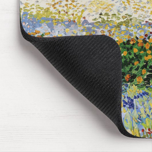 Vincent van Gogh - Blühender Garten Mousepad (Ecke)