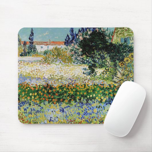 Vincent van Gogh - Blühender Garten Mousepad (Mit Mouse)