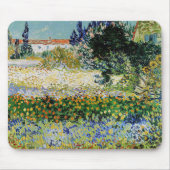 Vincent van Gogh - Blühender Garten Mousepad (Vorne)