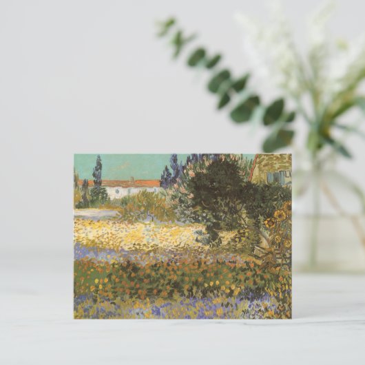 Vincent van Gogh - Blühender Garten Postkarte (Stehend Vorderseite)