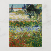 Vincent van Gogh - Blühender Garten Postkarte (Vorderseite)