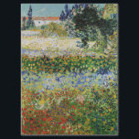 Vincent van Gogh - Blühender Garten Seidenpapier<br><div class="desc">Blumengarten - Vincent van Gogh,  Oil on Leinwand,  1888,  Arles</div>