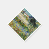 Vincent van Gogh - Blühender Garten Serviette (Ecke)