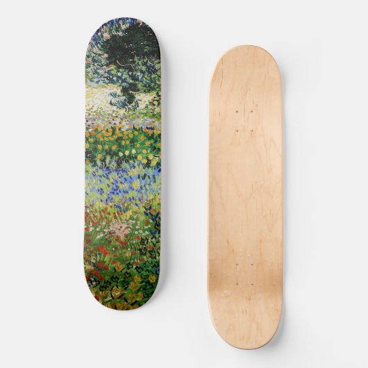 Vincent van Gogh - Blühender Garten Skateboard (Vorderseite)