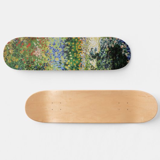Vincent van Gogh - Blühender Garten Skateboard (Horizontal)