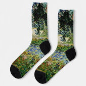 Vincent van Gogh - Blühender Garten Socken (Linkes Detail)