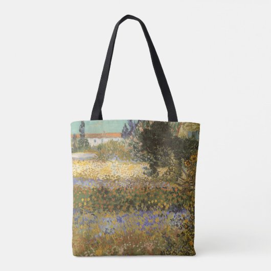 Vincent van Gogh - Blühender Garten Tasche (Rückseite)