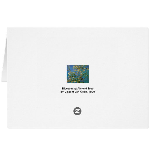 Vincent van Gogh - Blühender Mandelbaum (Rückseite Horizontal)