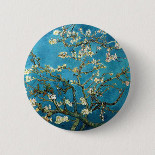 Vincent van Gogh, blühender Mandelbaum Button