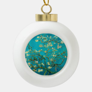 Vincent Van Gogh Blühender Mandelbaum Florale Kuns Keramik Kugel-Ornament